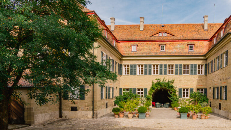 Innenhof von Schloss Castell