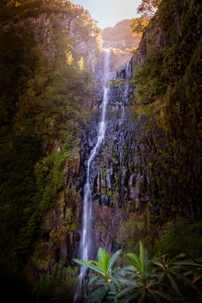 Blick auf den Risco-Wasserfall