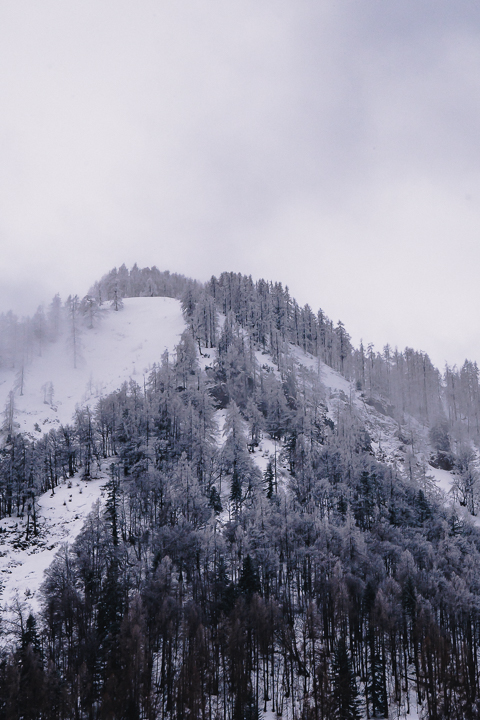 Winterliche Landschaft auf der Wanderung im Pillerseetal
